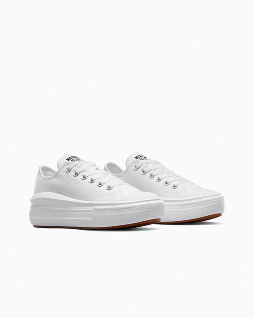 Zapatos Plataforma Converse Chuck Taylor All Star Move Bajas Mujer Blancas | PE P58L42